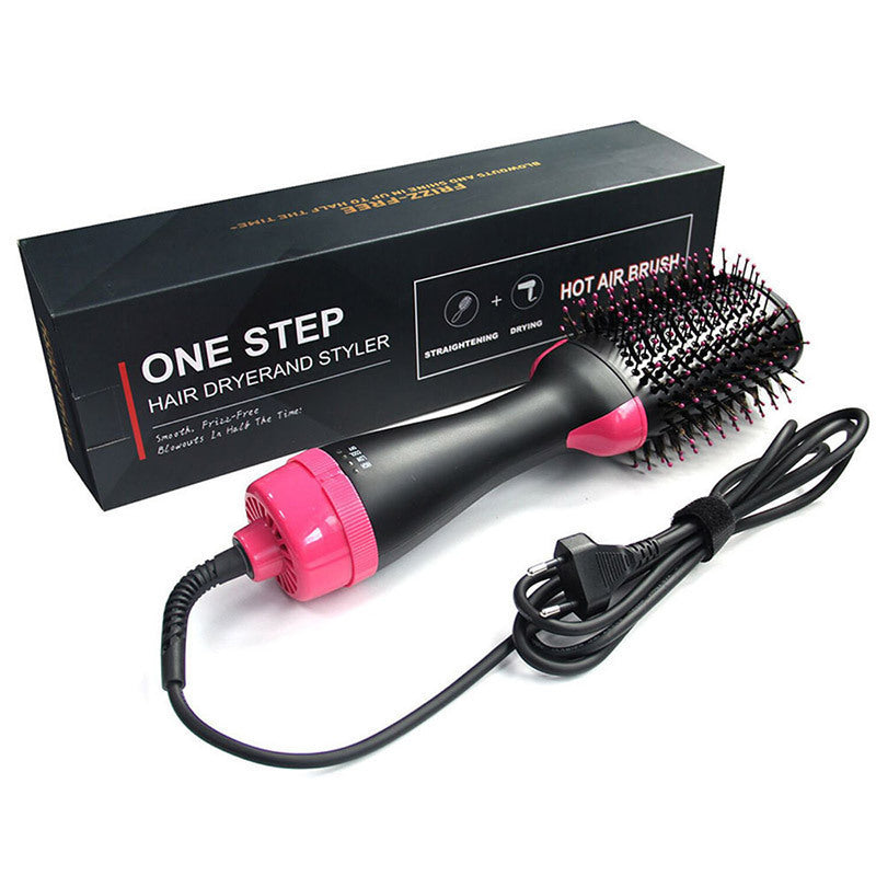 3-in-1 Hair Dryer, Straightener & Hair Curler Brush